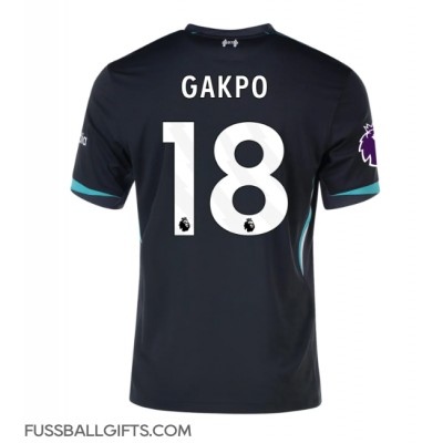 Liverpool Cody Gakpo #18 Fußballbekleidung Auswärtstrikot 2024-25 Kurzarm Liverpool Cody Gakpo #18 Fußballbekleidung Auswärtstrikot 2024-25 Kurzarm